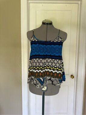 Old Navy Multicolor Patterned Flowy Tank